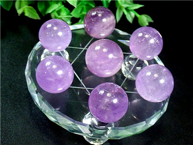 アメジスト 丸玉七星陣 パワーストーン 家庭円満 【送料無料】天然石180G7-42G24D