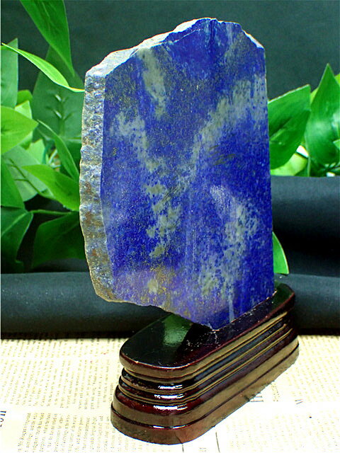ラピスラズリ 原石 【台座 付き】【送料無料】 天然石 魔除け 開運 風水 75O37/B83O3