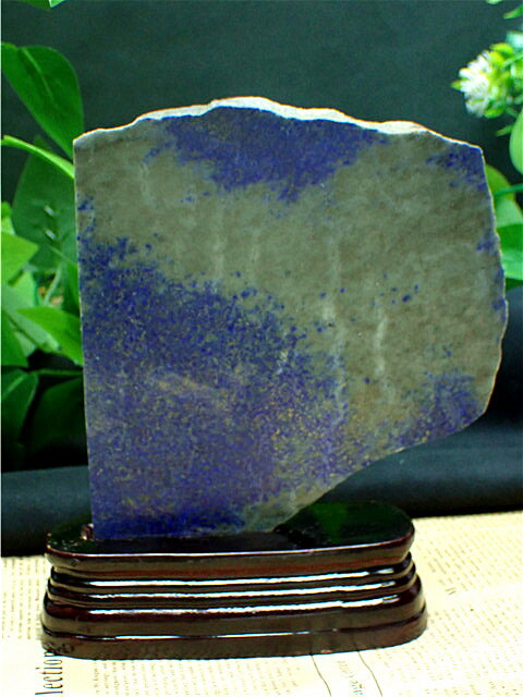 ラピスラズリ 原石 【台座 付き】【送料無料】 天然石 魔除け 開運 風水 75O37/B83O3