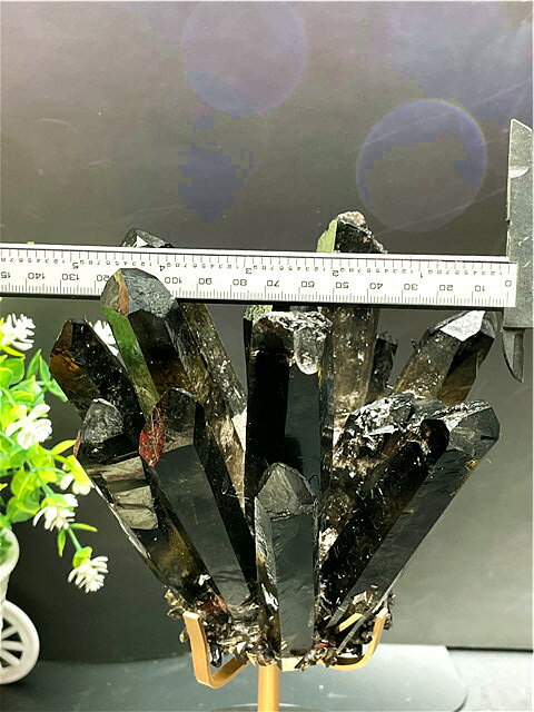 黒水晶 クラスター モリオン 【魔除け】 【送料無料】 267C13D/B87C6