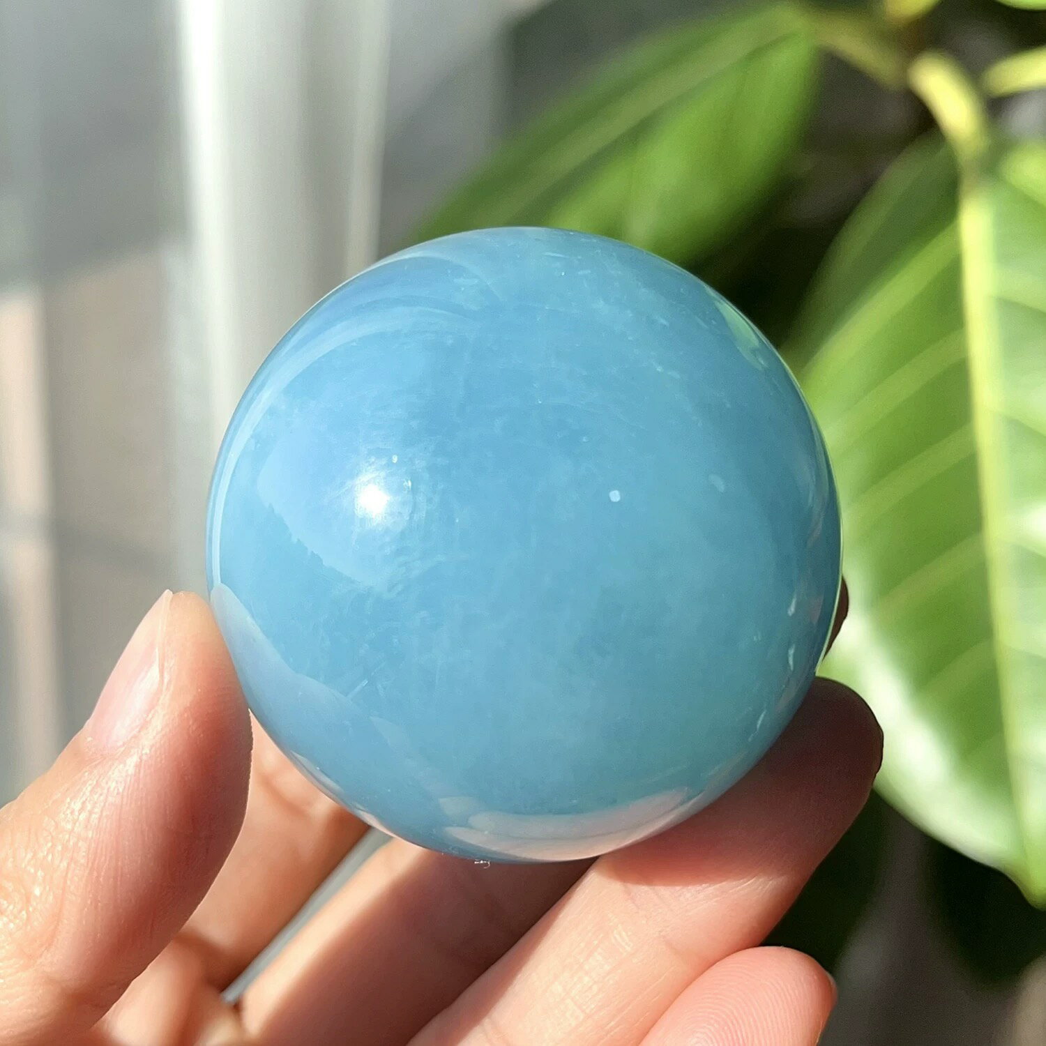 天然アクアマリン丸玉 送料無料 YS/1500/0101