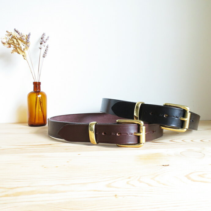 HERALDIC BELTS 4/5 inch Bridle Leather Belt ヘラルディック 1.25インチ ブライドルレザー ベルト