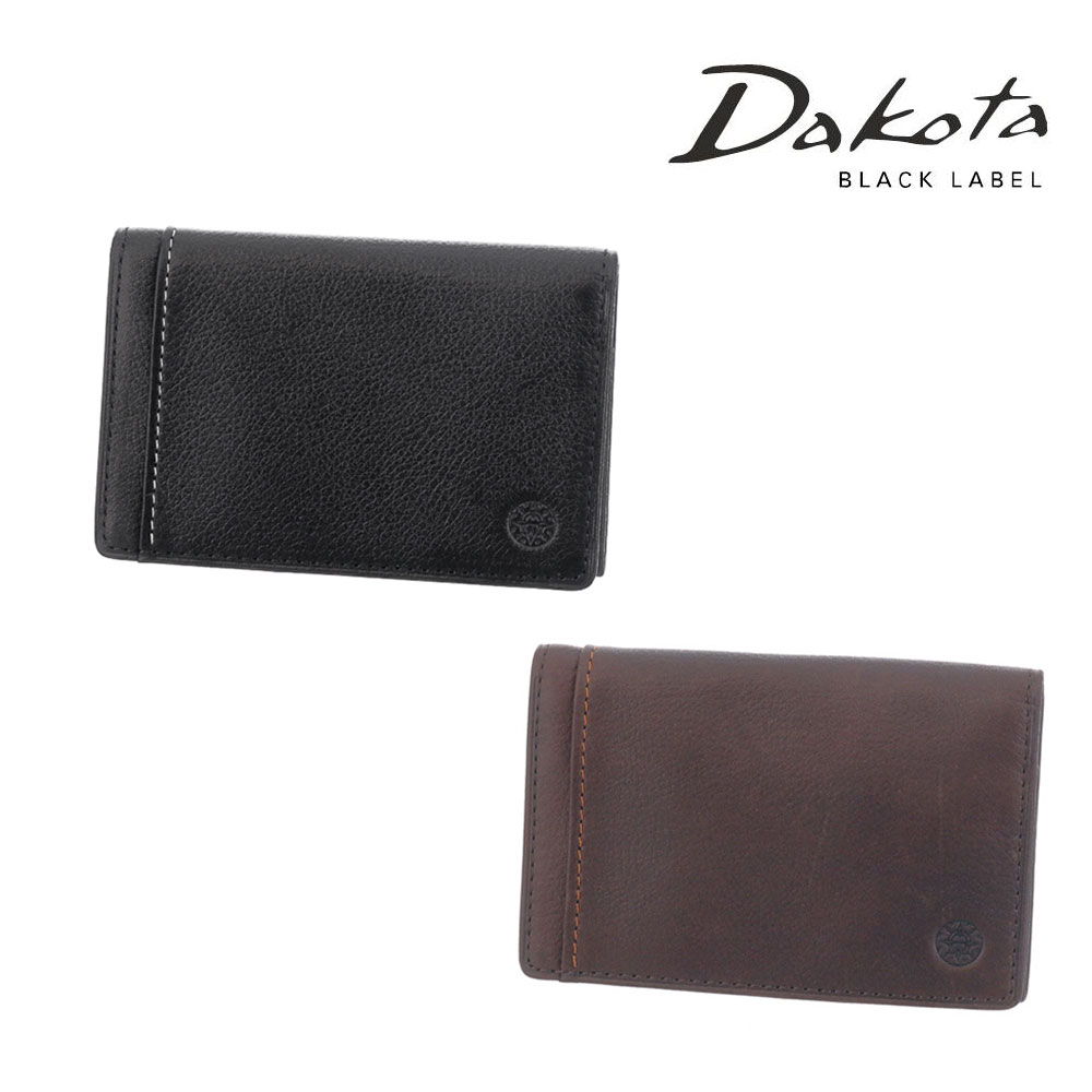 ダコタ ＼5/15限定 最大P24倍／ ダコタブラックレーベル Dakota black label リバーIV 名刺入れ カードケース 620716(620706) 牛革 本革 メンズ レディース ブラック ブラウン ポイント10倍 送料無料 あす楽 誕生日プレゼント ギフト プレゼント ラッピング無料 plup0424