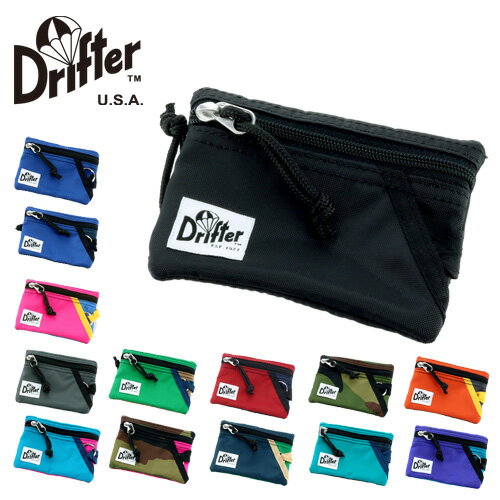 《エントリーで最大P+14倍》 ドリフター Drifter ミニ財布 コインケース キーケース [KEY COIN POUCH/キーコインポーチ] 「ネコポス可能」 dfv0230 メンズ レディース 通勤 おしゃれ 黒 高校生 大人 プレゼント カバン ラッピング 父の日 あす楽