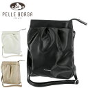 ＼マラソン期間中最大P22倍／ ペレボルサ PELLE BORSA ショルダーバッグ Cheers チアーズ 204681 ブラック アイボリー トープ レディース ポイント10倍 送料無料 誕生日プレゼント ギフト プレゼント ラッピング無料 スマホ 通勤バッグ タブレット 軽量 鞄