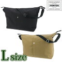 ポーター ツー ショルダーバッグ(L) 660-05797 吉田カバン PORTER コットン メンズ レディース B4 A4 B5 A5 B6 ブラック ベー...