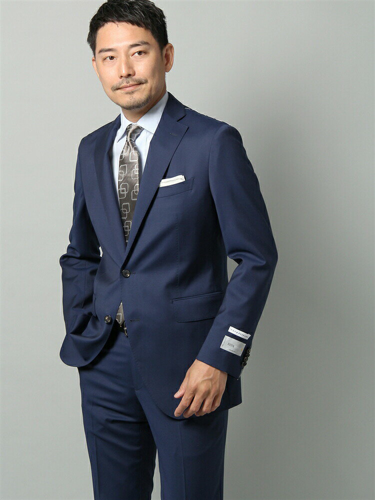 スーツ 2つボタン REDA FLEXO 無地 CH22 ブルー系 スーツスクエア