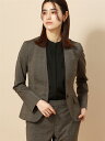 WEB限定 レディース ジャケット Vカラー ウォッシャブル 洗える TWストレッチ ピンドット ブラウン 茶 ホワイト ノーカラー 春 夏 秋 冬 セットアップ カジュアル ビジカジ ビジネス キレイめ ストレッチ アウター シワになりにくい