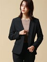 Vカラージャケット DELEGANT ハンドウォッシュ 2WAYストレッチ ダブルクロス ネイビー系 ホワイト スーツスクエア