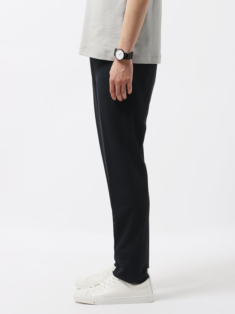 スマみえパンツ ウォッシャブル ストレッチ Breeze Cool 織柄 SL02 ネイビー系 スーツスクエア