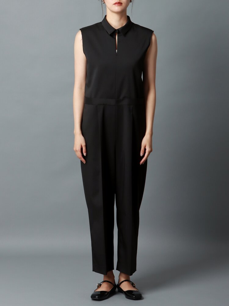 CIS． スカルプテッドオールインワン ウォッシャブル ストレッチ 無地 ホワイト スーツスクエア