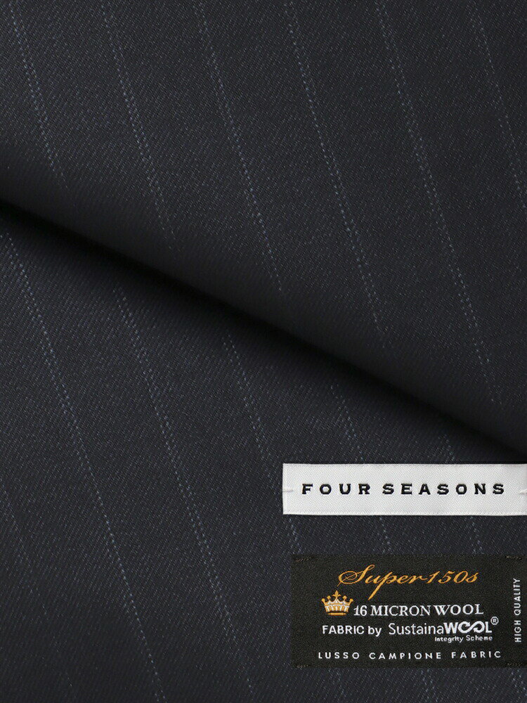 メンズ ビジネススーツ スーツ 3つボタン HAND MADE SUPER150's ピンストライプ TR24 ネイビー 紺 スーツスクエア おしゃれ かっこいい 通勤