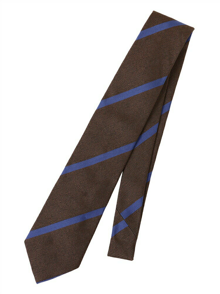 ネクタイ Seaward & Stearn シルク ストライプ ブラウン系 スーツスクエア