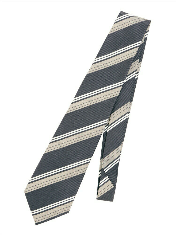 ネクタイ メンズ PYLOOT シルク ストライプ×織柄 ネイビー系 ユニバーサルランゲージ スーツスクエア