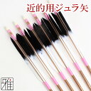 弓道 矢 ジュラルミン矢 6本組ターキー先黒染羽 1913シャフト茶矧糸:桃系 【送料無料】翠山弓具店 suizanすいざんきゅうぐてん 【YA2323】