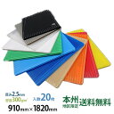 プラダン 25030 2.5mm厚×910mm×1820mm 300g/m2 20枚入 本州無料 ダンプラ プラベニヤ ダンプレート サンプライ ミナダン プラ...