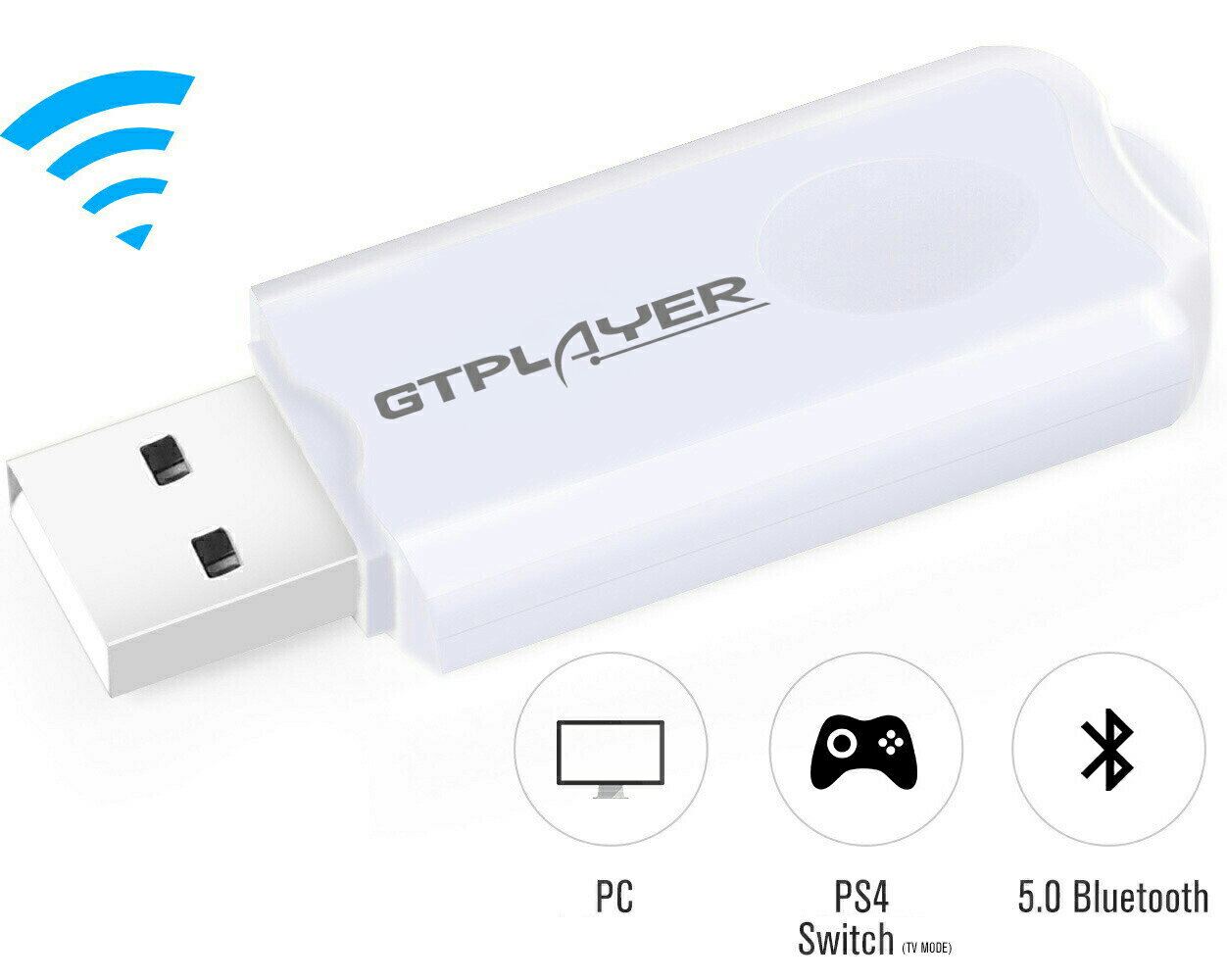 ＼超特価／GTPLAYER USBアダプタ オーディオトランスミッター Bluetoothアダプター Bluetoothオーディオトランスミッター Bluetoothオーディオアダプター USBサウンドカード ワイヤレスオーディオ ゲーミングチェア用 PC/PS4/PS5/Switch用