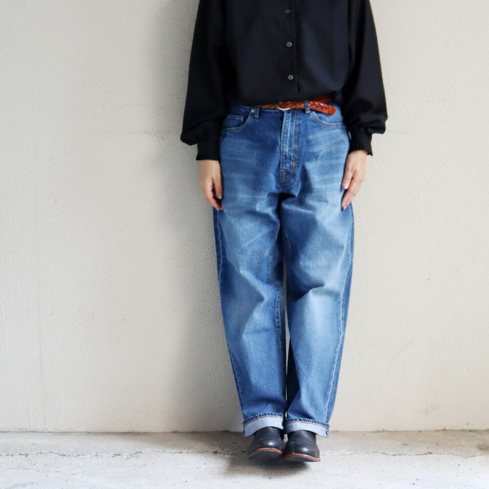 **久しぶりに再生産** sasanqua by trees サザンカバイツリース Wide Straight Denim ワイドストレートデニム #3years wash 【送料無料】