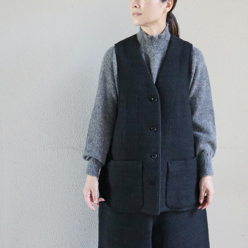 SUSURI ススリ カポックベスト #black 【送料無料】