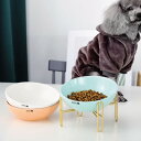 ペット用食器 モダンセラミック スタンド付き食器