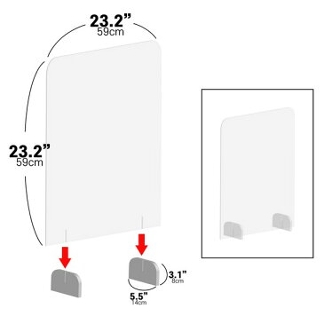 【IDK】ウイルス対策 穴あき　Hole　対策 アクリル 仕切り パーテーション 間仕切り W590×H590mm　オフィス 受付カウンター 飲食店 感染予防 飛沫防止 仕切り板 アクリル板　飛沫感染対策　透明　3mm厚