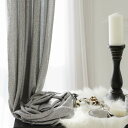 【韓国カーテン】ブリングソフトカーテン Blingsoftcurtain シルバー W125cm×H230cm