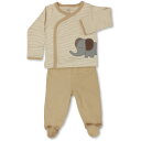 カーターズ 上下セット 足つき Carter's 新品アウトレット ベージュ ぞうさん メール便可