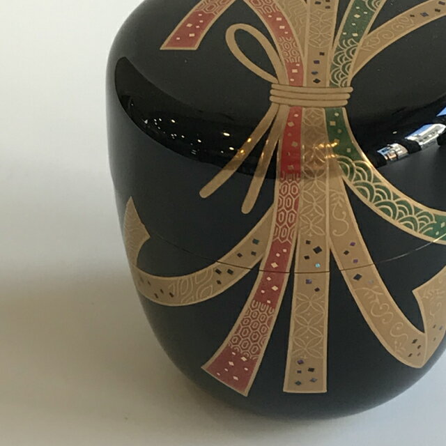 熨斗蒔絵中棗内銀地
