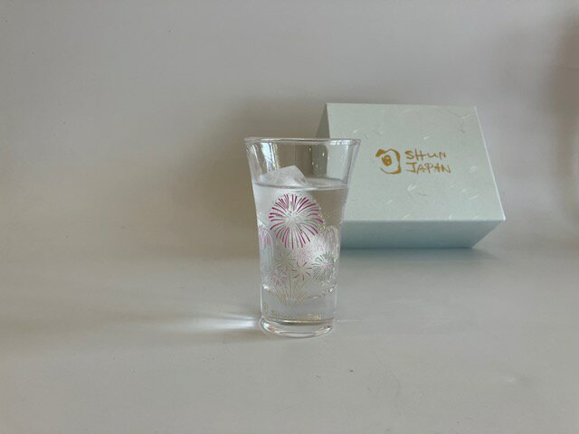 冷感花火 グラス天開ペアセット 丸モ高木陶器 花火が満開 旬 SHUN JAPAN