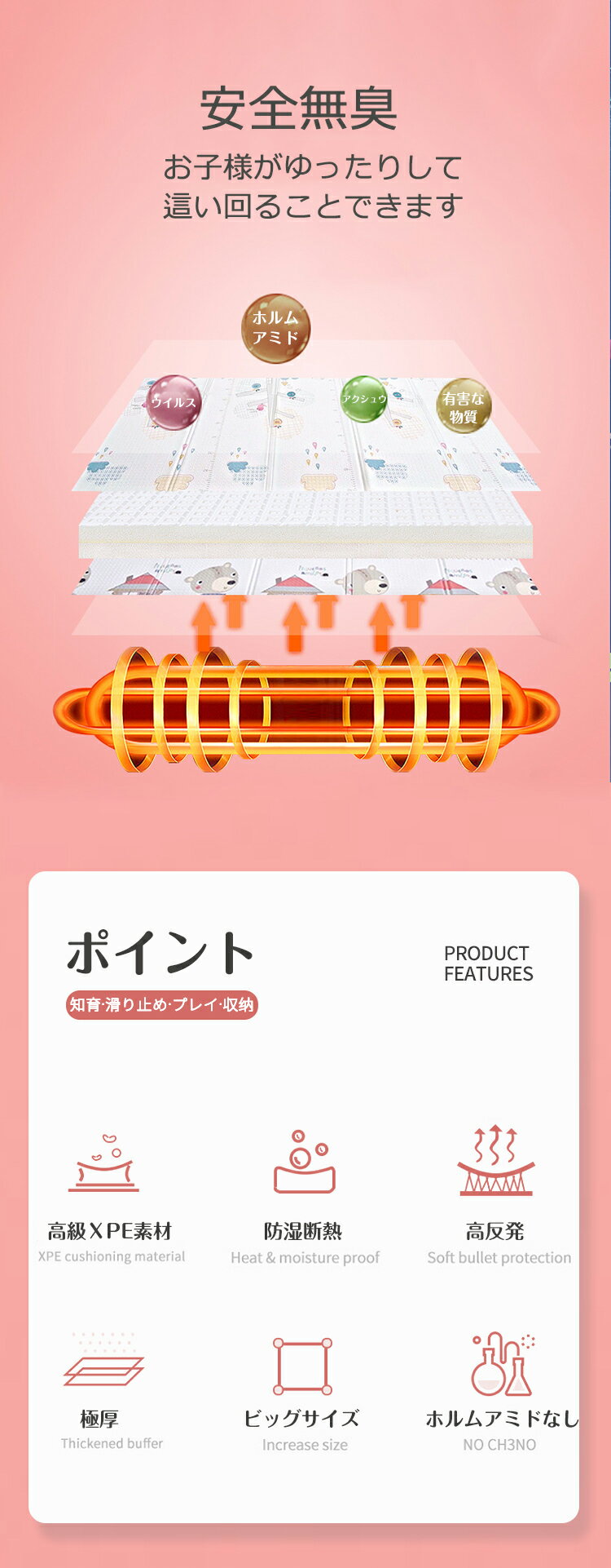 �٥ӡ��ޥå� 200x180x�˸�2cm �֤���� �٥ӡ��ץ쥤�ޥå� �������٥ӡ� ���å��ѥץ쥤�ޥå� ��С����֥�ץ쥤�ޥåȥ�С����֥� �ޤ���߼� ����̵̣ ξ�̻��Ѳ� ���ߤ� �ɿ��ɴ� ���ݴ�ñ