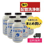 ＼あす楽対応♪／【6本セット】パイプ洗浄剤 ピーピースルーF (600g)　キッチン 排水溝 詰まり 排水口 悪臭 詰まり直し ヌメリ 強力 洗剤 お風呂 流し シンク 配管 パイプ RSL