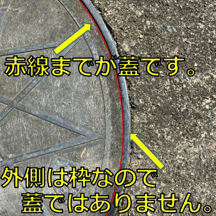 栗本製450φ直径497mm安全荷重500kg耐荷重2000kgマンホール錆びない浄化槽ふたフタ蓋蓋のみ樹脂製ロック付kurimoto500kPP製