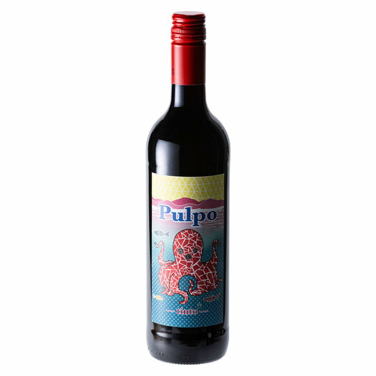 プルポ ティント 赤ワイン スペイン 750ml スペインワイン 赤 ワイン タコのラベル ミディアムボディ スペイン産 メルローワイン 飲みやすい デイリーワイン 美味しい テーブルワイン メルロー 赤わいん フルーティー メルロ100% 家飲み カジュアル ギフト プレゼント
