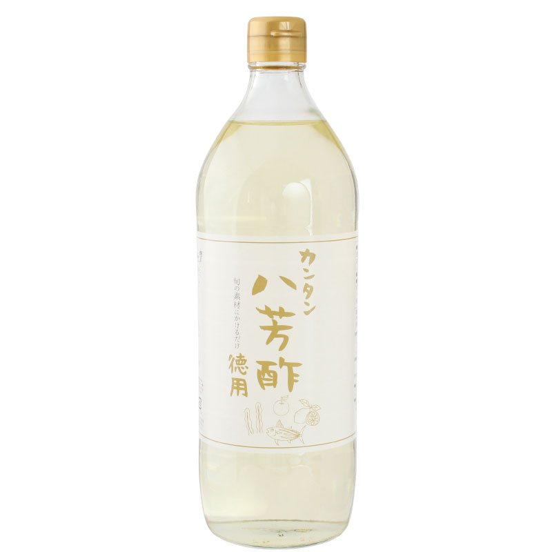 乐天商城 - ムソー カンタン八芳酢 徳用タイプ 900ml 酢 調味料 合わせ酢 自然食品 化学調味料不使用 時短 かけるだけ 手軽 料理 簡単