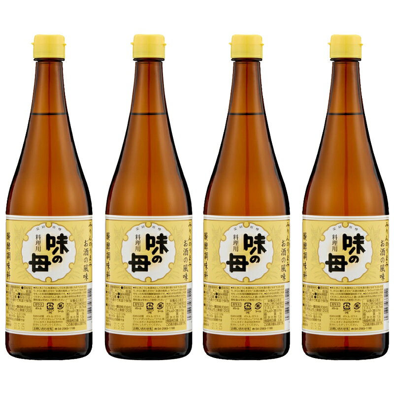 ★P5倍! 9/1 17:00〜9/30 23:59★ 味の母 720ml×4本セット 味の一醸造