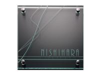 GPL-813K クリアーガラス（素彫)＆ステンレスブラック 福彫 正規品