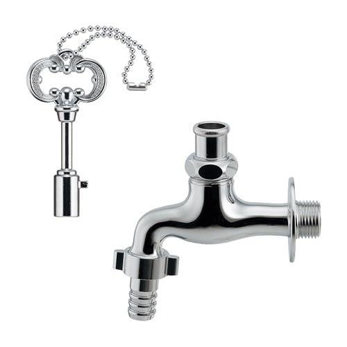 703-103-13 カクダイ 共用カップリング付き横水栓（かぎ式） 送料無料 複数買いでお値引き