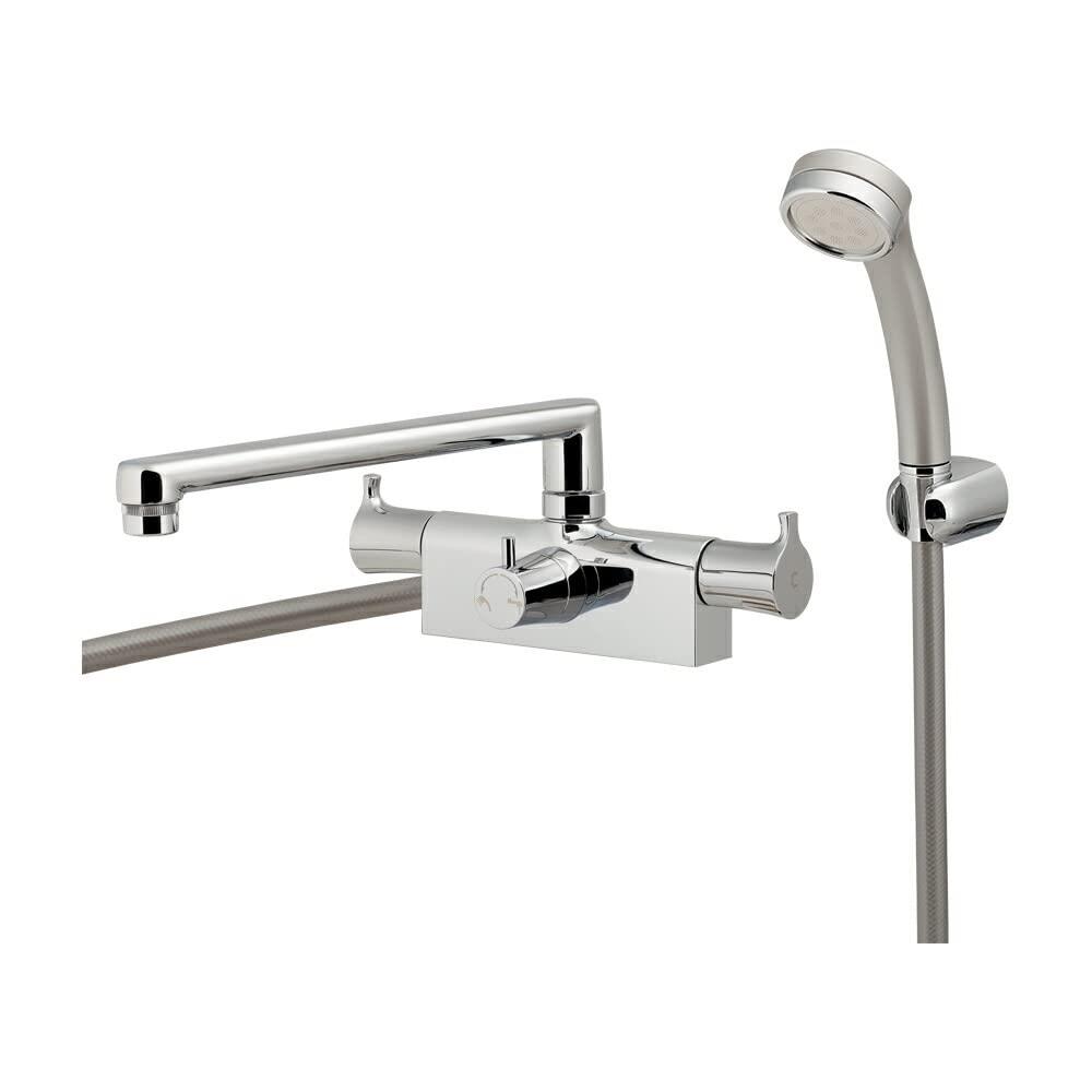 152-231 カクダイ 2ハンドルシャワー混合栓 送料無料 複数買いでお値引き