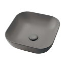 #LY-493232-GY カクダイ 角型洗面器//マットグレー 送料無料【法人限定販売 メーカー直送】【沖縄県・離島地域配送不可】