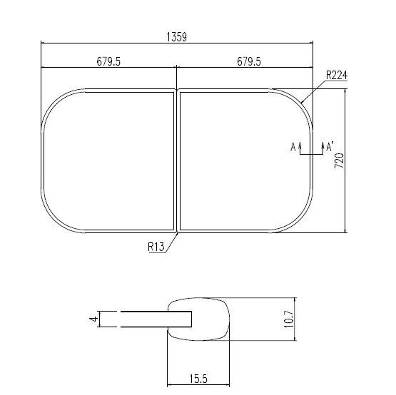 リクシル 風呂フタ シャイントーン浴槽 YFK-1475B(4) 正規品