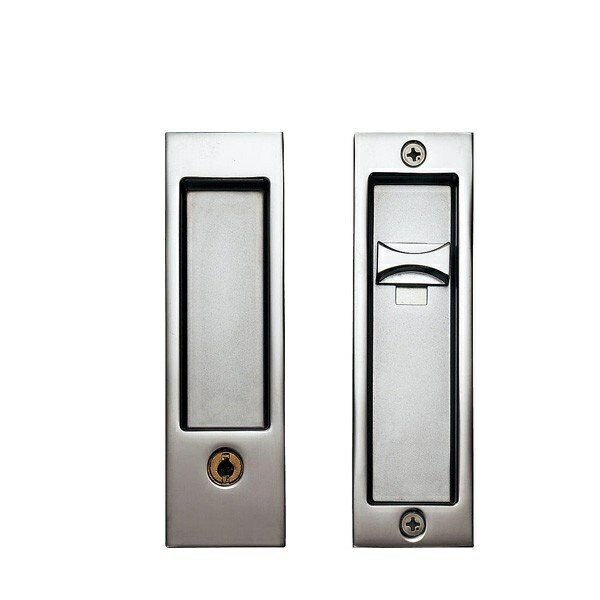 品番：MJE2PC18CM パナソニック ベリティス 内装ドアオプション品 キー付錠 クローム色（メッキ）角型引手C1型 キー付錠