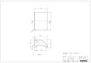 PZ6089 ソフトピロー枕1600四角用・黒 TOTOの純正品 送料無料【入荷次第最短発送】 正規品保証