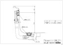 PZ6182 洋風バス用排水金具・ワンプッシュ TOTOの純正品 送料無料【入荷次第最短発送】 正規品保証