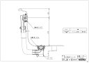 PZ6183 洋風バス用排水金具・ワンプッシュ TOTOの純正品 送料無料【入荷次第最短発送】 正規品保証
