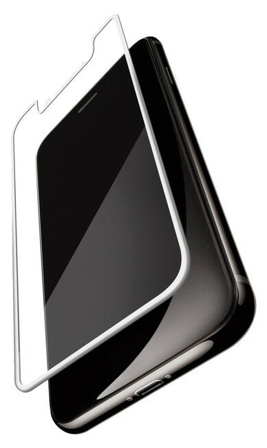 樂天商城 - エレコム iPhone11Pro iPhoneXs X （5.8インチ) フィルム フルカバー 衝撃吸収 指紋防止 高光沢 ホワイト PM-A17XFLPGRWH