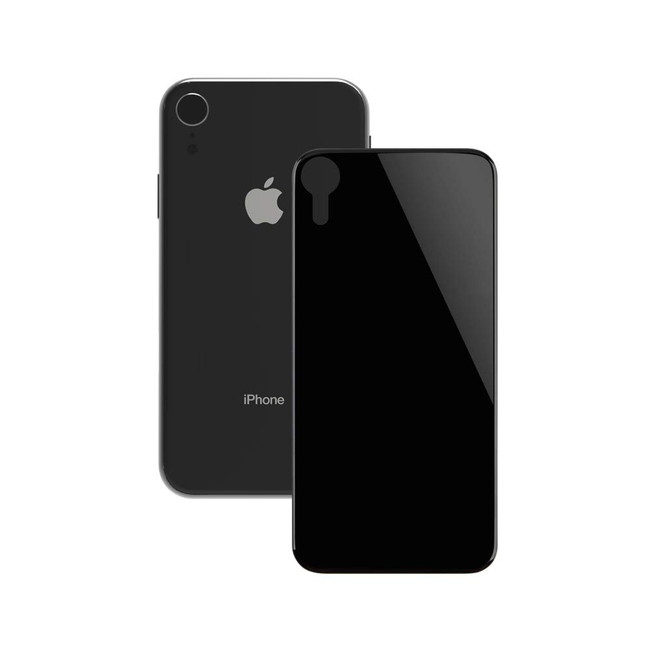 Rakuten - メール便送料無料 Simplism iPhoneXR （6.1インチ) 　背面保護立体成型パネル ブラック