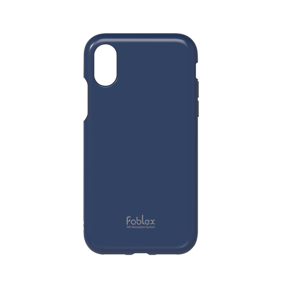 Rakuten - Simplism iPhoneXs / iPhoneX (5.8インチ) ケース [Fablex] 衝撃吸収 ネイビー
