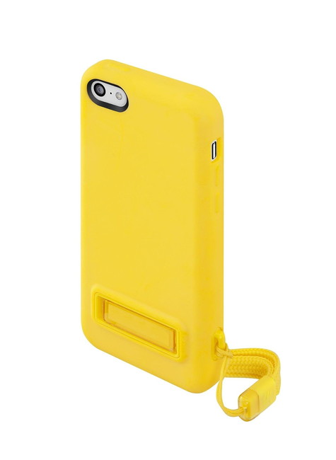 SwitchEasy iPhone5c iPhone5 5s 兼用ソフトケース スタンド ストラップ付き PLAY Yellow イエロー SW-PLAYI5A-Y