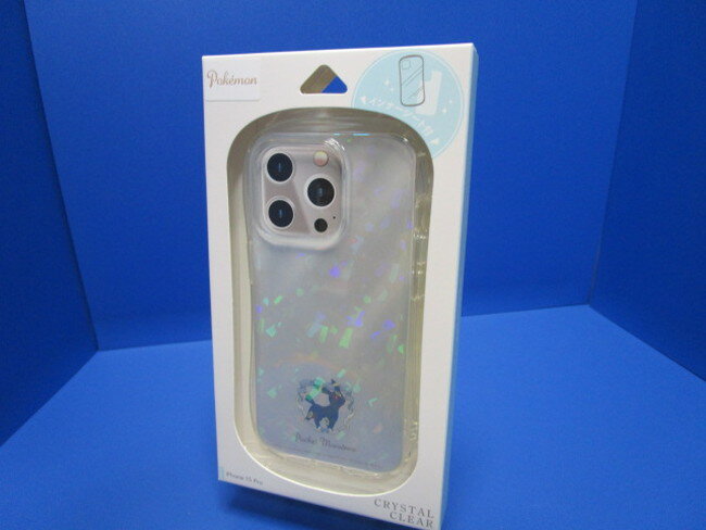 樂天商城 - グルマンディーズ｜gourmandise iPhone 15Pro クリスタルクリアケース ポケットモンスター ブラッキー POKE-908C