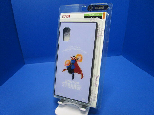 Rakuten - ray-out レイアウト ingrem イングレム AQUOS wish3 ケース マーベル 耐衝撃 カバー KAKU ハイブリッドケース MARVELドクター・ストレンジ パープル